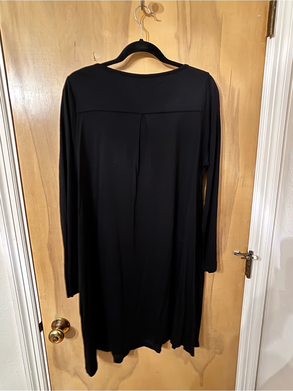 Wool& Rowena Swing Dress Black Merino Wool | Size L — image 2 of 4